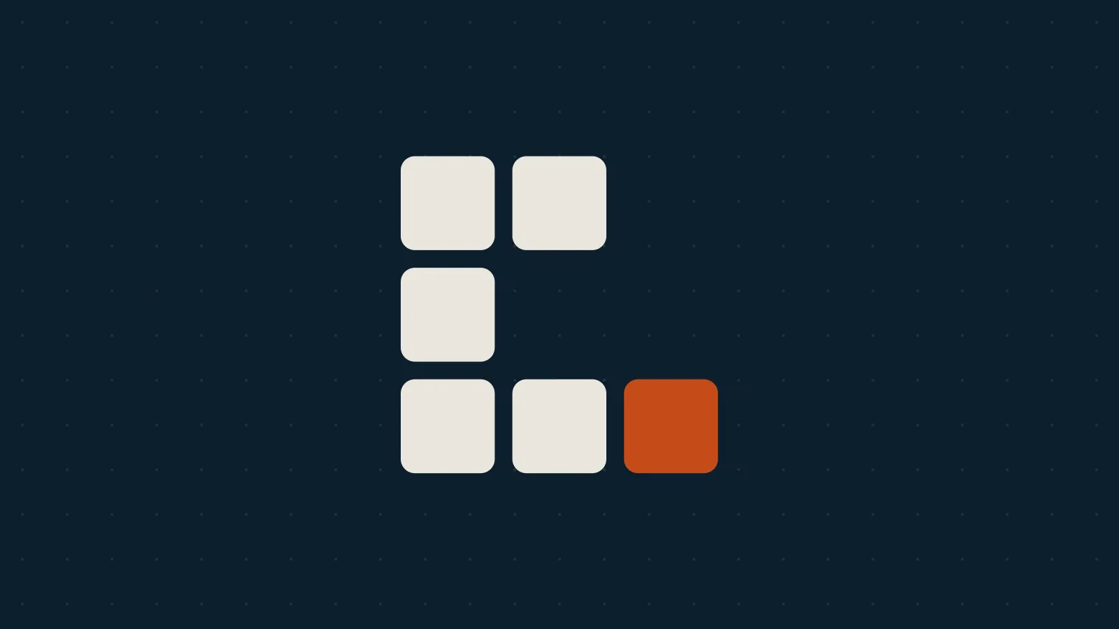 The Connascent mark, a grid of tiles forming the letter C with one Ember tile, on dark blue.